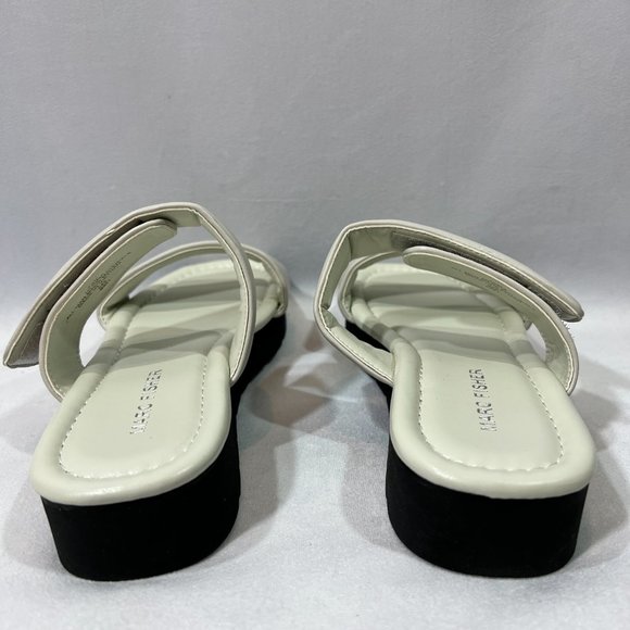 NIB Marc Fisher Kina Ivory Sandals Slides 7.5 M - Picture 7 of 8